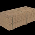 Plywood Building Materials Sheet Stacking 3d model