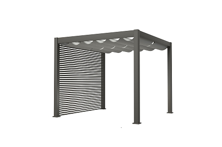 Modern outdoor garden terrace gazebo pavilion porch rack electric automatic gazebo canopy screen window gazebo 3d model