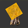 White Haired Woman In Red And Gold Outfit Casting Glowing Magic Circle