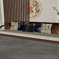 New Chinese-style Multi-person Sofa 3d model