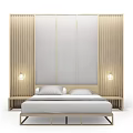 Background double bed 3d model