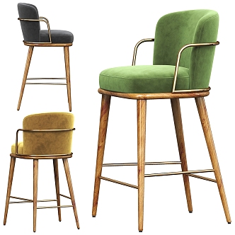 Parla Bar Chair 3d model