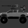 Self-made armed car modified car modified car chariot doomsday car self-made car self-made car modified car 3d model
