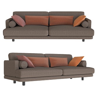 MERCURY fabric double sofa 3d model