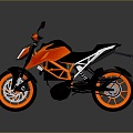 Modern motorcycle two-wheeled motorcycle off-road motorcycle road racing motorcycle 3d model