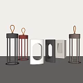 Outdoor Lights With Various Designs Including Black Red White Cylindrical And Square Handle Styles