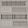 Ornate And Modern Metal Fence Designs With Decorative Patterns And White Railings