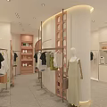 MAS Clothing Store Exterior Design With Glass Window And Mannequin