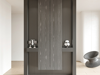 Modern partition entrance partition model