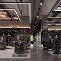 Modern Gym Interior With Fitness Equipment Training Machines And Bright Lighting