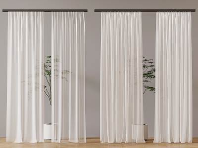 modern curtain transparent gauze curtain model