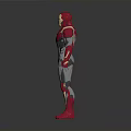 Iron Man Armor 3D Model With Red Silver And Gold Accents Design Details