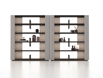 Simple bookcase 3d model