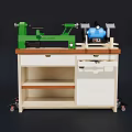 lathe grinder table woodworking chisel 3d model