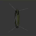 Detailed Green Military Helicopter With Twin Rotors And Camouflage Exterior Design