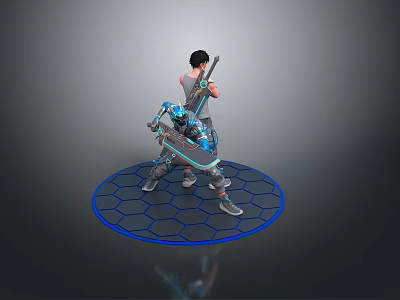 Sci-Fi Costume Combat Clothing Sci-Fi Armor Sci-Fi suit Sci-Fi Equipment Sci-Fi Warrior Costume 3d model