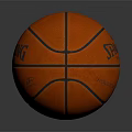 Spalding Orange Basketball With Black Stitching For Sports Training And Games