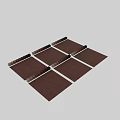 Circular Components On Red Brick Wall With Vertical Arrangement And Classic Texture