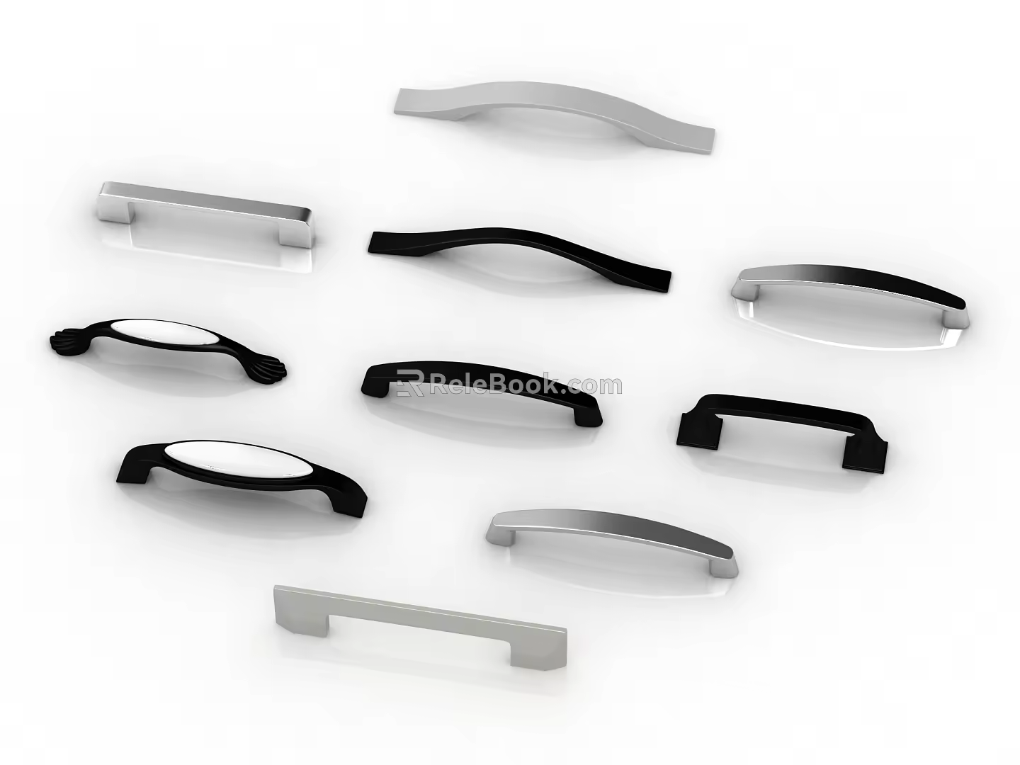 Modern hardware handle 3d model