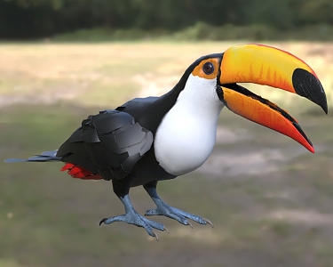 The toucan 3d model