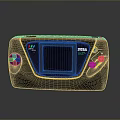 Vintage Sega Handheld Computer With Screen Colorful Logo And Control Buttons