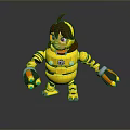 Robot Assistant Small Robot Butler Robot Butler Figure Game Figure 3d model