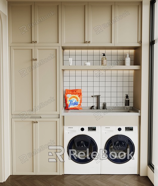 Washing machine cabinet model