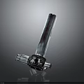 Shiny Silver Industrial Metal Equipment With Elongated Body And Connecting Parts