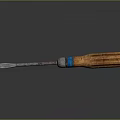Sturdy High Quality Hardware Tool Chisel With Wooden Handle And Metal Cutting Edge