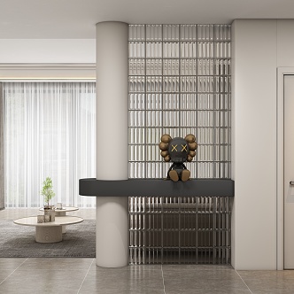 Entrance aisle partition 3d model