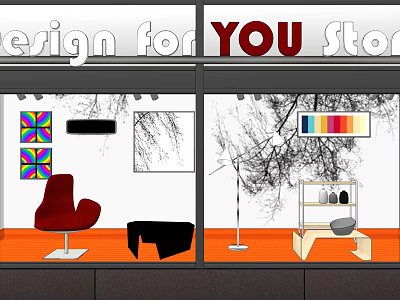 Modern window, window, storefront door 3d model Modern window, window, storefront door 3d model