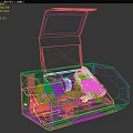 Lathe CNC equipment 3d model