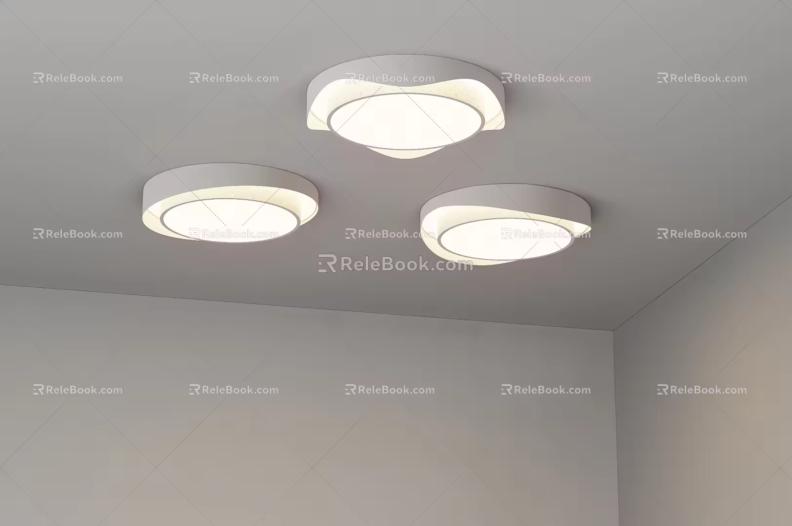 modern ceiling lamp 3d model