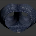 Blue High Waist Slim Fit Denim Jeans With Classic Pockets And Button Design