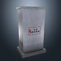 High Voltage Equipment Metal Enclosure With Warning Sign For Electrical Safety