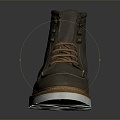 Modern Boots Medium Boots Leather Boots 3d model