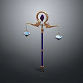 Scepter Ancient Scepter Cane Ancient Scepter Magic Scepter Metal Scepter Classical Scepter Magic Scepter 3d model