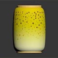 Elegant Gold and Black Beverage Container Adorned With Intricate Gold Patterns On Dark Background