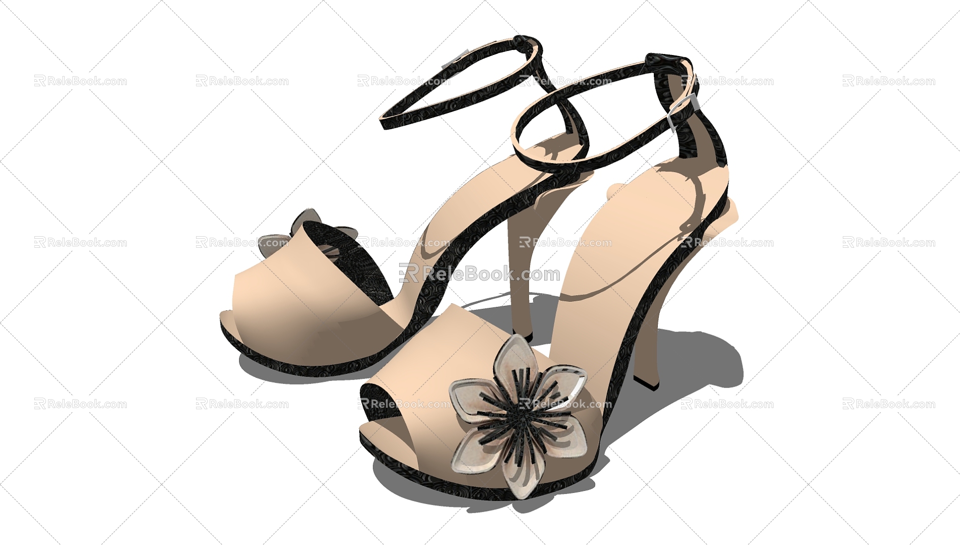 High-heeled shoes 3d model