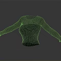 Stylish Black Fitted Top With Mesh Long Sleeves And Modern Design