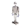 Humanoid Fencing Fighting Robot 3d model