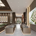 Modern Real Estate Sales Office Showroom With Property Models And Interior Design