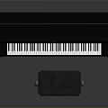 Black Yamaha Upright Piano With Matching Stool For Home Living Space