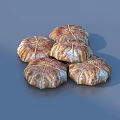 Homemade Traditional Round Bread With Crossed Strings And Brown Crust