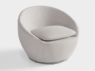 Poltrona modern round sofa 3d model