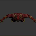 The Flash 3D Model With Red Suit And Yellow Lightning Symbol In Standing Pose