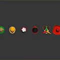 Diverse Collection of Stylish Hats Featuring Chef Clown and Santa Designs