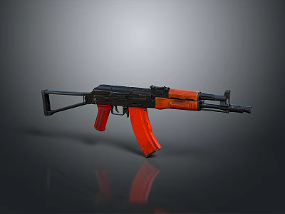 rifle semi-automatic rifle combat rifle battle rifle carbine war rifle attack rifle 3d model