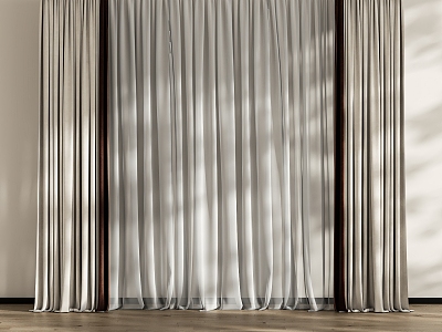 Curtain Window Screen 3d model