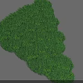 Lush Green Grass Patch With Dense Fresh Greenery And Natural Texture 3d model